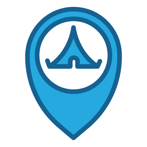 Camping zone Generic Blue icon