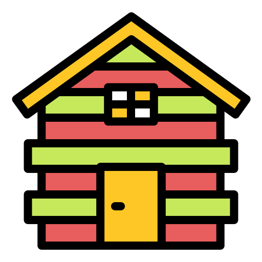 Деревянный дом Generic Outline Color иконка