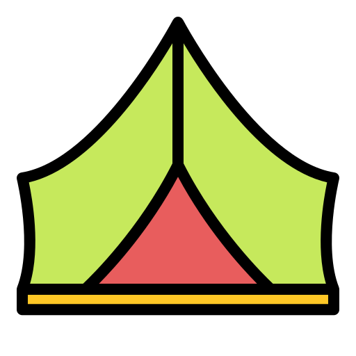 Палатка Generic Outline Color иконка
