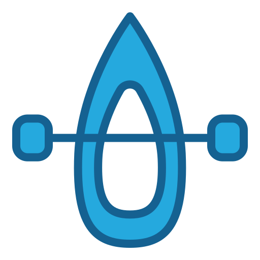 カヌー Generic Blue icon