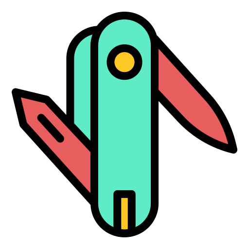 Швейцарский армейский нож Generic Outline Color иконка