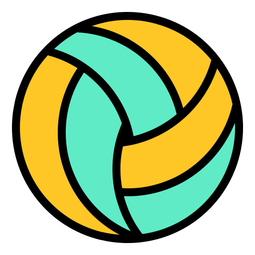 volleybal Generic Outline Color icoon