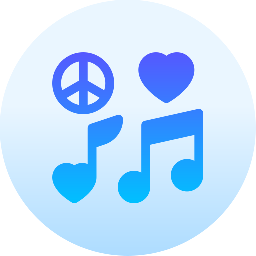 musik Basic Gradient Circular icon