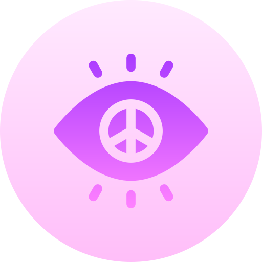 visión Basic Gradient Circular icono