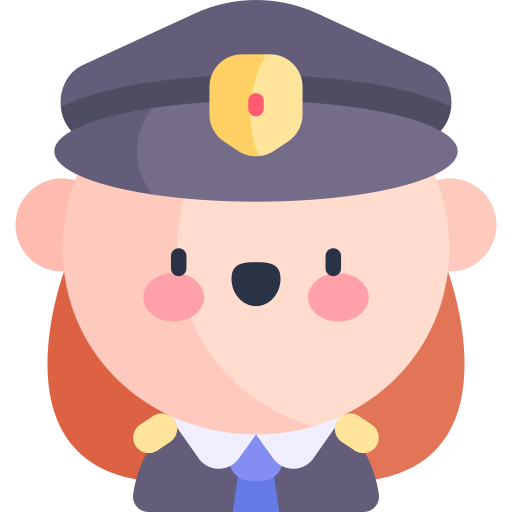 Policewoman Kawaii Flat icon