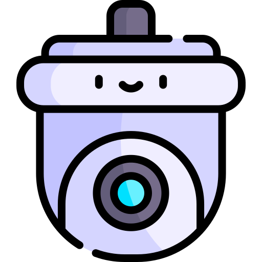 Überwachungskamera Kawaii Lineal color icon