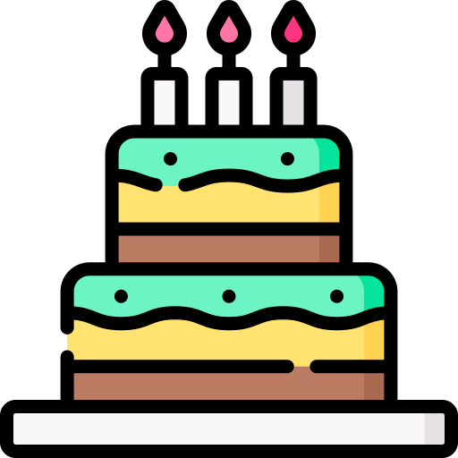 Birthday cake Special Lineal color icon