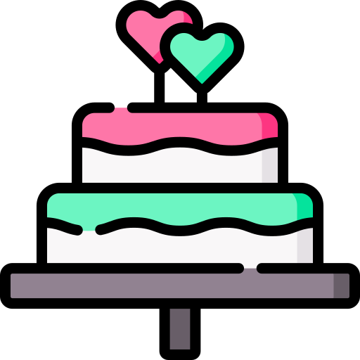 pastel de bodas Special Lineal color icono