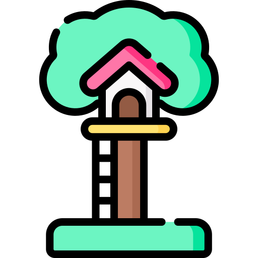 Tree house Special Lineal color icon