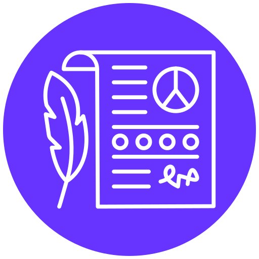 vredesverdrag Generic Flat icoon