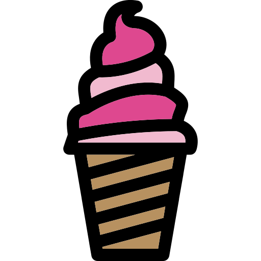 taza de helado Generic Outline Color icono