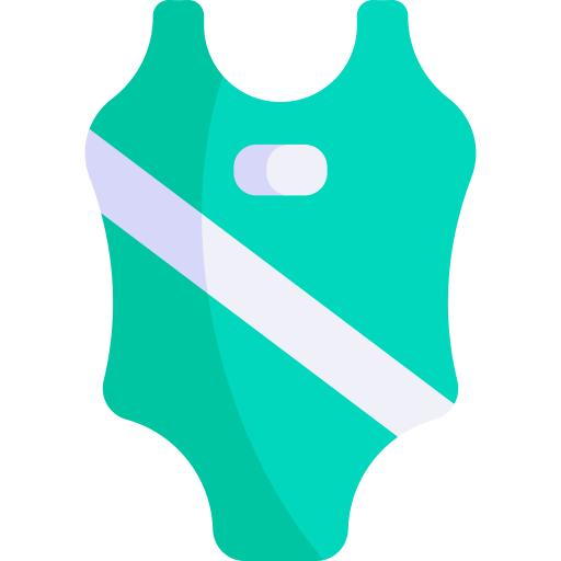 traje de baño Kawaii Flat icono