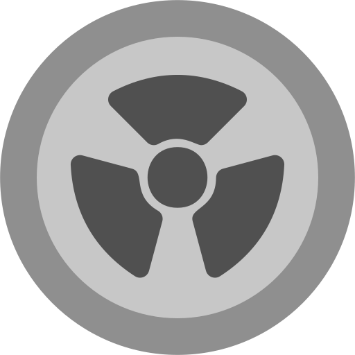 Radiation Generic Grey icon