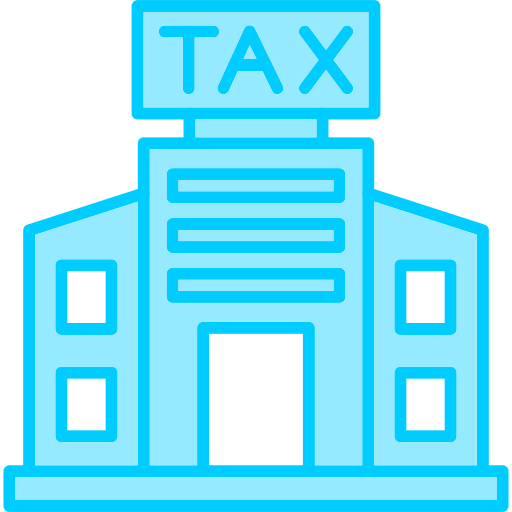 oficina de impuestos Generic Blue icono