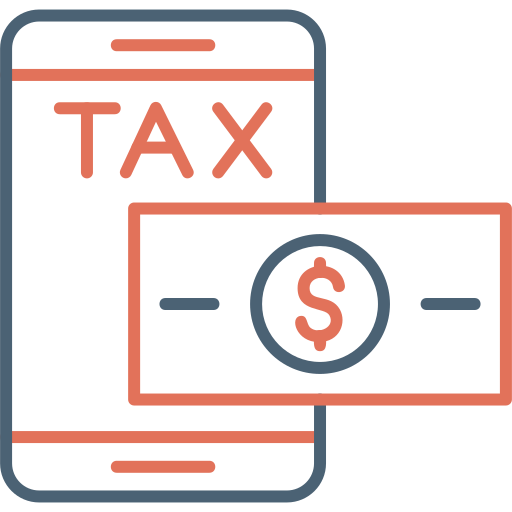 Online tax Generic Outline Color icon