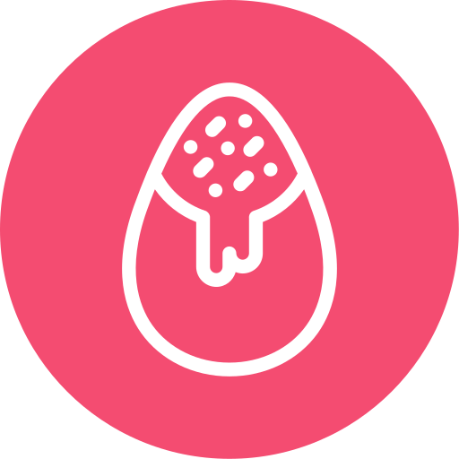 huevo de chocolate Generic Flat icono