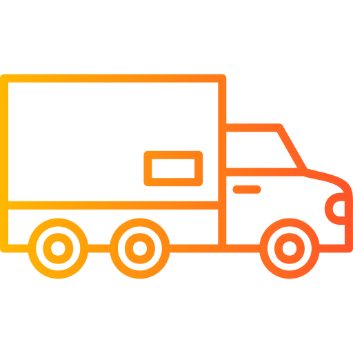 ciężarówka dostawcza Generic Gradient ikona