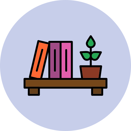 bücherregal Generic Outline Color icon