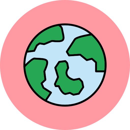 aarde Generic Outline Color icoon
