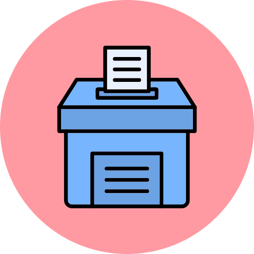 boîte de vote Generic Outline Color Icône