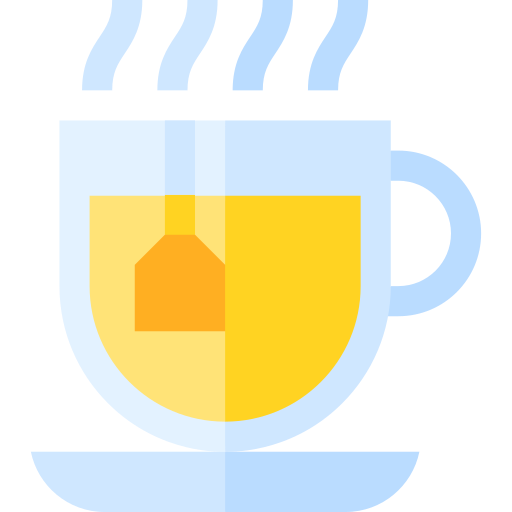 Чашка чая Basic Straight Flat иконка