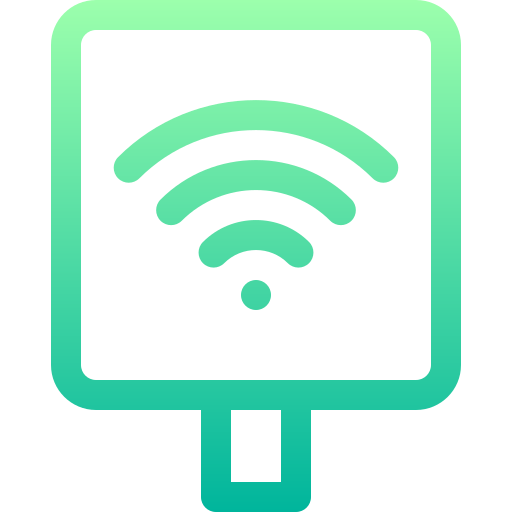 Wifi Basic Gradient Lineal color icon
