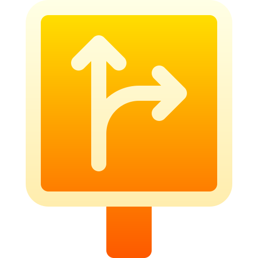 panneau de signalisation Basic Gradient Gradient Icône