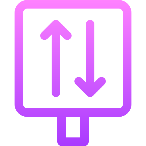 교통 표지판 Basic Gradient Lineal color icon