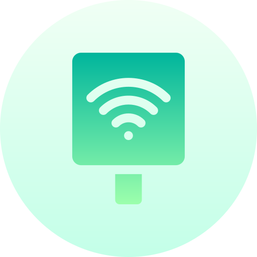 wi-fi Basic Gradient Circular icon