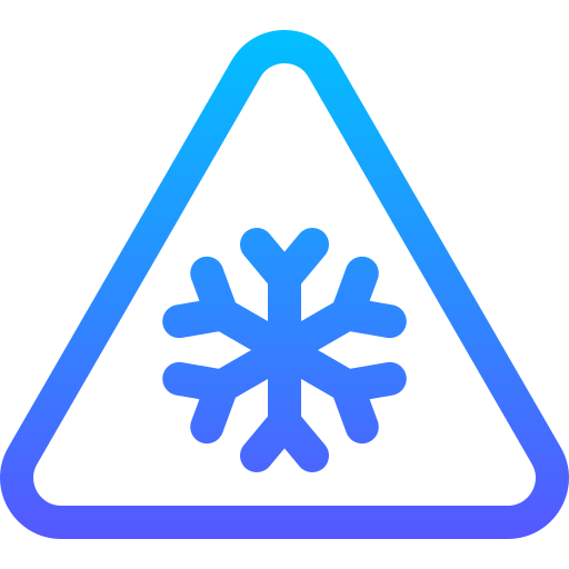 Śnieg Basic Gradient Lineal color ikona
