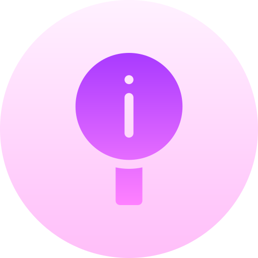 情報 Basic Gradient Circular icon