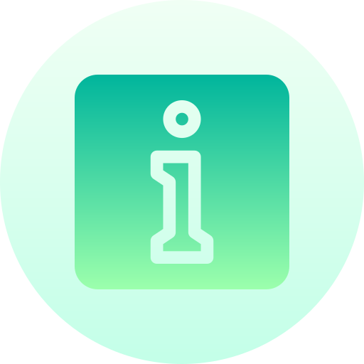 정보 Basic Gradient Circular icon