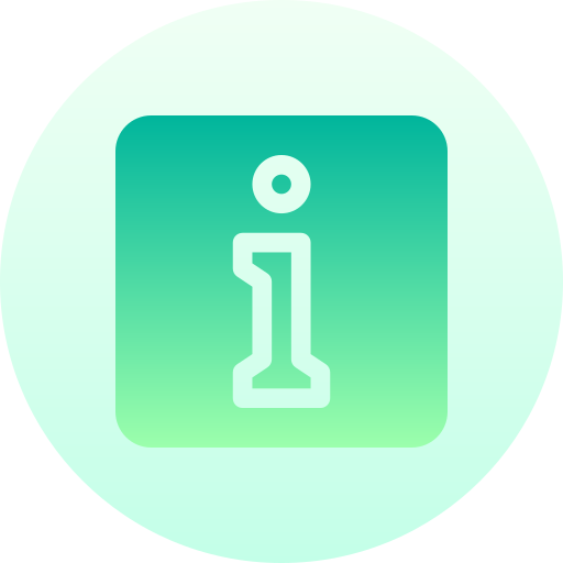 Information Basic Gradient Circular icon