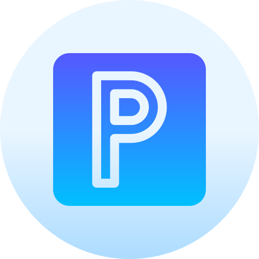 parcheggio Basic Gradient Circular icona