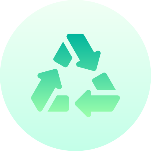 recyclage Basic Gradient Circular Icône