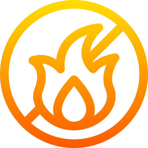 No fire Basic Gradient Lineal color icon