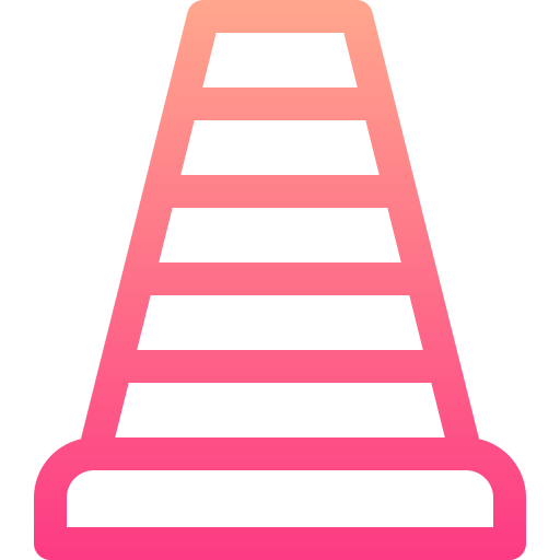 stożek Basic Gradient Lineal color ikona