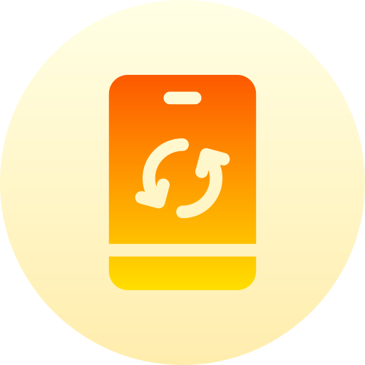 smartphone Basic Gradient Circular icon