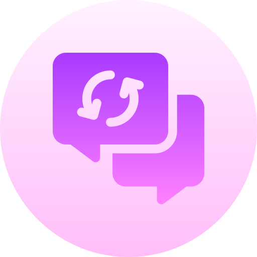 Chat Basic Gradient Circular icon