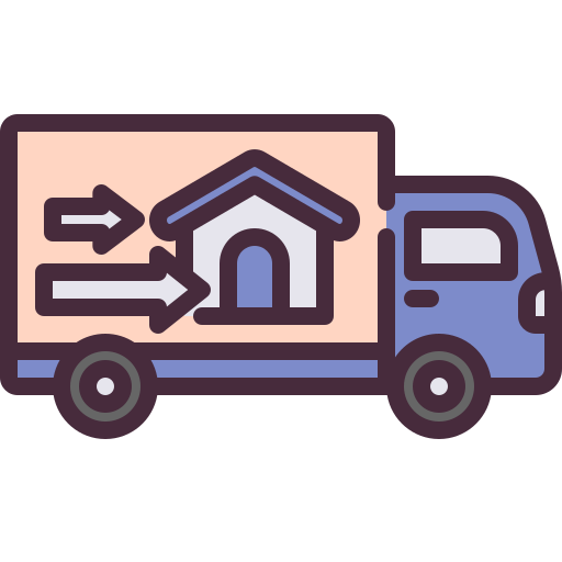 camion de déménagement Generic Outline Color Icône