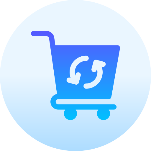 Shopping cart Basic Gradient Circular icon