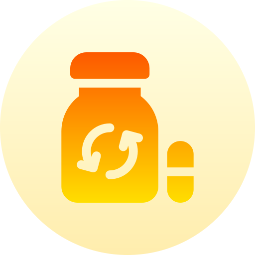 geneesmiddel Basic Gradient Circular icoon