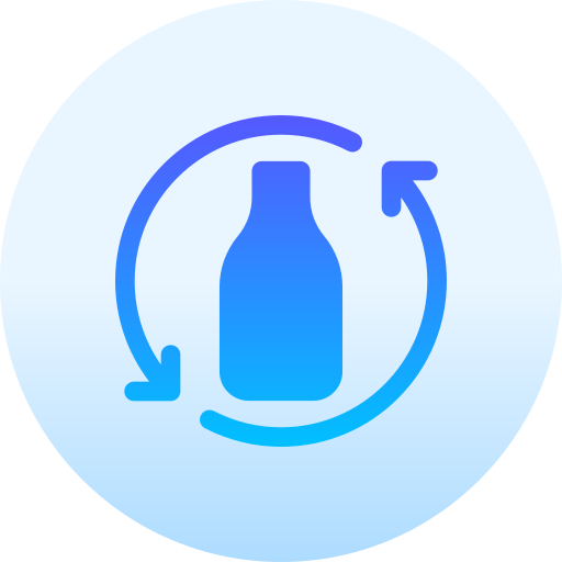 Bottle Basic Gradient Circular icon