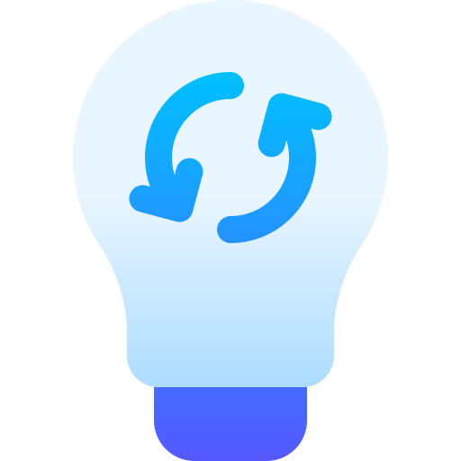 Light bulb Basic Gradient Gradient icon