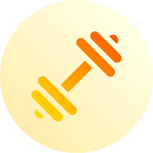 Dumbbell Basic Gradient Circular icon