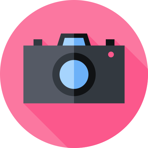 camera Flat Circular Flat icoon