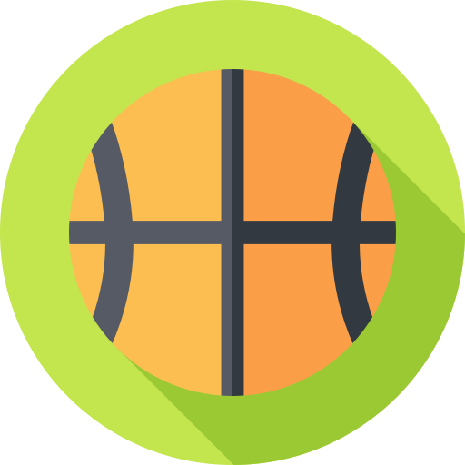 pallacanestro Flat Circular Flat icona