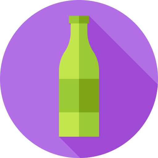 alkohol Flat Circular Flat ikona