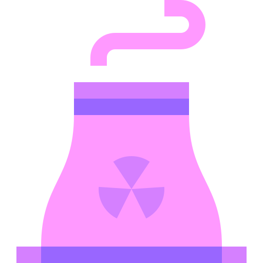 원자력 에너지 Basic Sheer Flat icon