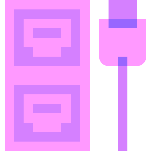Plug and socket Basic Sheer Flat icon
